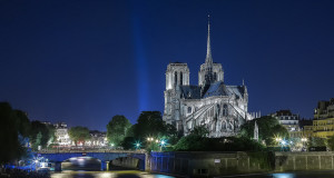 Paris, Notre Dame at Sunset