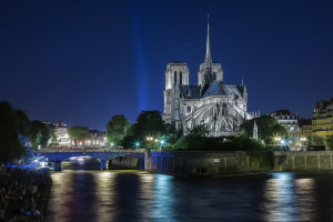 Paris, Notre Dame at Sunset